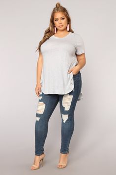 Laid Back Tee - White, Basic Tops & Bodysuits | Fashion Nova Fashion Nova White Dress, Winter Styles, Fall Inspo, Fashion Nova Models, Bodysuit Fashion, Fashion Nova Jeans, Womens Loungewear, Basic Tops, Oversized Tee