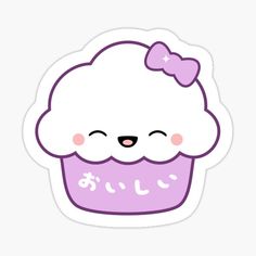 a cute little cupcake sticker