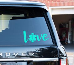 a truck with the word love written on it