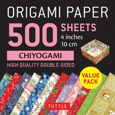 origami paper 500 sheets chyoami high quality double - sided value pack