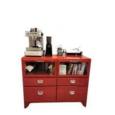 Stay organized with our sleek metal storage cabinet featuring multiple drawers in various youthful colors. Ideal for stylish home storage solutions. Industrial Style Sofa Color: Red | Industrial Style Sofa 47.24" Sideboard 37.79 H x 47.24 W x 17.71 D in Metal in Red | 37.79" H X 47.24" W X 17.71" D | Wayfair Metal Storage Cabinet, Metal Storage Cabinets, Home Storage Solutions, Metal Storage, Sofa Colors, Light House, Home Storage, Sideboard Furniture, Sideboard Buffet