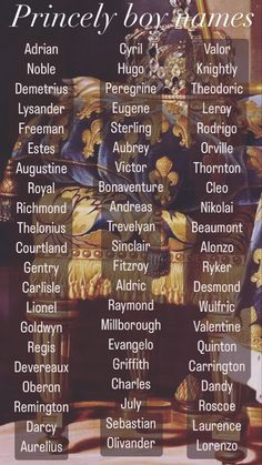 the prince's names are displayed in this poster