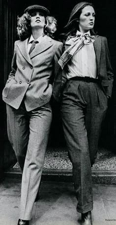 Women In Suits, Suits And Ties, 70s Mode, Josephine Baker, Robert Redford