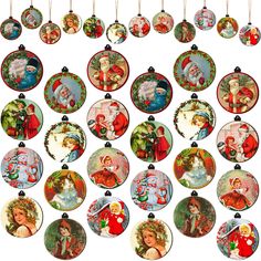 PRICES MAY VARY. Sufficient Amount: you will receive 48 pieces of Victorian Christmas ornaments in 12 designs, 4 pieces for each design, as well as 1 bundle of 10 meters/ 32.81 ft long rope; Sufficient quantity and various designs of vintage Christmas ornaments can satisfy your holiday decorative needs and DIY demands, also allow you to share with friends and family Reliable Material and Clear Printing: these retro Christmas ornaments are made of wood material with bright color printing, sturdy Vintage Christmas Ornaments 1950s, Retro Christmas Ornaments, Vintage Christmas Tree Decorations, Victorian Christmas Ornaments, Retro Christmas Tree, Vintage Christmas Images, Long Rope, Wood Christmas Tree, Cool Christmas Trees