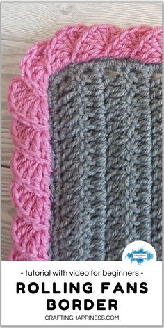 the crochet video for beginners rolling fans border