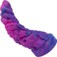 an odd looking object that is purple and pink