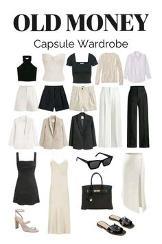 Old Money Capsule Wardrobe, Chic Capsule Wardrobe, How To Look Expensive, Classic Style Outfits, Fashion Capsule, Mode Inspo