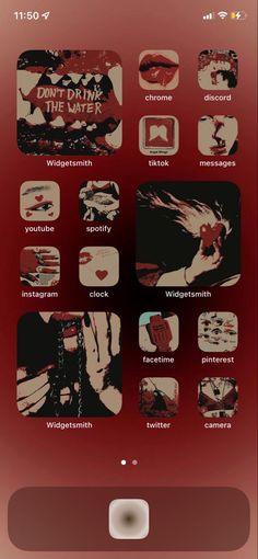 cream red dark emo goth ios14 layout cute hot scary horror Fall Iphone Lock Screen, Autumn Aesthetic Widget, Homescreen Wallpaper Layout, Ios14 Layout, Iphone Lock Screen, Lockscreen Ios, Aesthetic Widget, Ios App Iphone, Iphone Wallpaper Ios