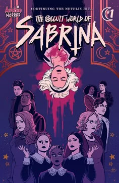 the devil world of saprinna poster with an image of a woman surrounded by other people