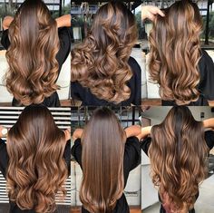 Learn how to create stunning brown waves with our easy-to-follow tutorial. From start to finish, we'll show you every step of the process. Get ready to rock this trendy hairstyle! #hairtutorial #brownwaves #hairstyling #beautifulhair #hairinspiration Light Brunette Hair, Hair With Highlights, Caramel Highlights