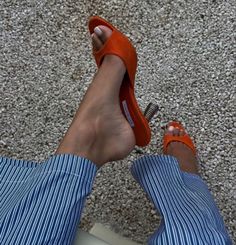 Orange Blue Outfit, Monday Mood, All Images, Parisian Chic, Blue Outfit, European Summer