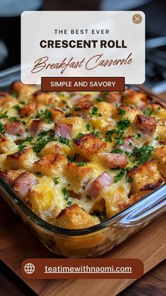 the best ever crescent roll breadflat casserole simple and savory