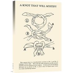 Global Gallery 'A Knot That Will Mystify' by Retromagic Vintage Advertisement on Wrapped Canvas Houdini Poster, Harry Houdini, Kitchen Measurements, Magic Spell Book, Spell Books, Witchcraft Spell Books, Rope Knots, Girl Facts, Spells Witchcraft