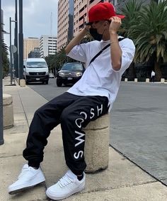 Streetwear Boy, Streetwear Ideas, Drippy Outfit, Black White Outfit, Guys Clothing Styles