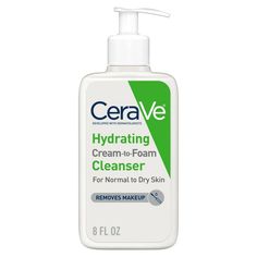 📌 best face wash for ladies, exfoliating scrub for face, cream for scars in face 🍀 #motivation #vegan #puffiness Cerave Cleanser, Cerave Skincare, Foaming Facial Cleanser, Hydrating Cream, Hydrating Serum, Eye Makeup Remover, Spf Sunscreen