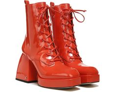 Circus by Sam Edelman Karter | Zappos.com Patent Leather Booties, Dr. Martens Boots, Leather Booties, Chunky Heel, Platform Heels, Boot Shoes Women, Sam Edelman, Chunky Heels, Fashion Boots