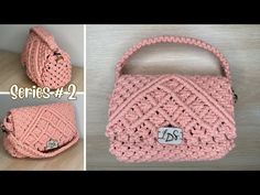 crocheted handbag pattern for beginners to make purses with the letter d