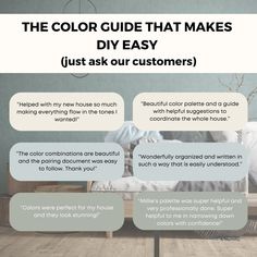 the color guide that makes diy easy just ask customers to pick out their colors