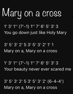 a black background with the words mary on cross written in white text and an image of a woman's face