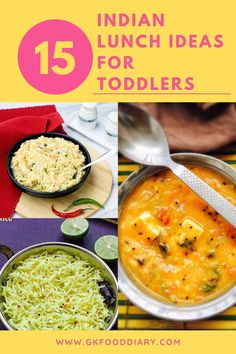 15 Indian Lunch Recipes for Toddlers (1-Year-old) Lunch Recipes For Toddlers, One Year Baby Food, Food Ideas For Toddlers, Lunch Ideas For Toddlers, Indian Lunch Recipes, Instant Rice Recipes, 1 Year Baby Food, Recipes For Toddlers