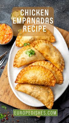 chicken empanadas recipe on a plate