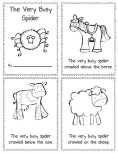 the very busy spider worksheet