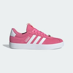 adidas Shop the VL Court 3.0 Shoes - Pink at adidas.com/us! See all the styles and colors of VL Court 3.0 Shoes - Pink at the official adidas online shop. Tomboyish Outfits, Adidas Court, Adidas Vl Court, Spring Shoes Women, Fancy Shoes, Skater Style, Pink Adidas