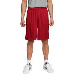 SPORT-TEK COMPETITOR POSICHARGED POLYESTER SHORTS - ST355 Mens Workout Pants, Performance Wear, Lightweight Shorts, Active Wear Outfits, Mens Activewear, Cross Training, Unisex Shorts, Shorts With Pockets, You Fitness