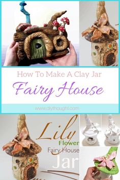 how to make clay jar fairy house