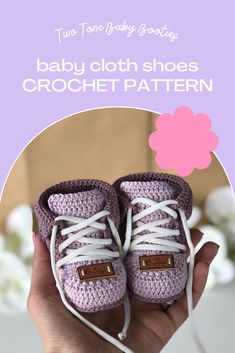 Baby cloth shoes crochet Bootie Pattern - crochet booties pattern #babyclothshoes #crochetbooties #crochetpattern Crochet Yarn Booties With Round Toe, Crochet Baby Converse Pattern, Crochet Baby Hiking Boots, Bootie Pattern, Crochet Baby Booties Nike, Baby Shoes Diy Pattern, Crochet Booties Pattern, Chunky Baby, Handmade Baby Shoes