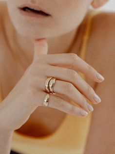 Baby Dome Ring Baby Dome, Gold Dome Ring, 60s Hippie, One Finger, Simple Band, Dome Ring, Disc Pendant, Domed Ring, Silver Pieces