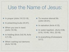 the name of jesus in prayer for those who are not able to use this word