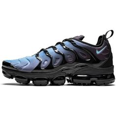 Men's Nike Air Vapormax Plus Black/Aluminum Size: 8.  Gender: male.  Age Group: adult. Gray Vapormax Nike, Black Vapormax, Nike Air Max Vapormax Flyknit, Deep Royal Blue, Nike Air Max For Women