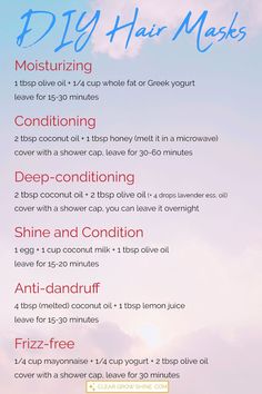 Easy Diy Hair, Hair Masks For Dry Damaged Hair, Moisturizing Hair Mask, Hair Mask Recipe, Deep Conditioning Hair Mask, Homemade Hair Mask, Conditioning Hair Mask, Best Hair Mask