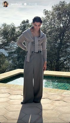 Wide Leg Trousers Outfit, Jacob Rott, Classy Outfits Men, Future Clothes, Dapper Style, Fall Outfits Men, Effortlessly Chic Outfits, Mens Outfit Inspiration, Mens Fashion Streetwear