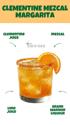 Clementine Mezcal Margarita Mezcal Drinks Cocktail Recipes, Spicy Mezcal Margarita Recipe, Easy Mezcal Cocktails, Mezcal Negroni Cocktail, Mezcal Grapefruit Cocktail, Mezcal Margarita, Mezcal Cocktails, Classic Margarita