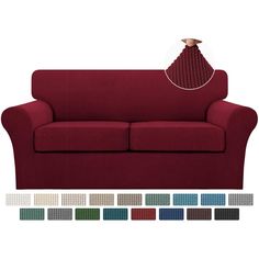 an image of a couch with different colors