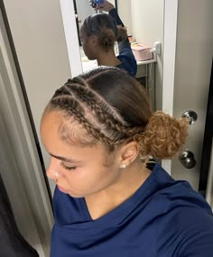 4c Birthday Hairstyles, Two Braids Into Ponytail Natural Hair, Curly 4b Hairstyles, Natural Cornrow Hairstyles For Black Women, Braids Into Ponytail Natural Hair, Natural 4b Hairstyles, Natural Hair Styles With Braids, Natural Hair Styles Black Women, Skl Hairstyles