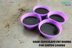 Dark Chocolate Coffee Fat Bomb Recipe - Fat bombs and coffee are an amazing combination for keto lovers. Keto diet, low carb high fat, keto fat bombs Dark Chocolate Coffee, Peppermint Coffee, Fat Bomb, Ketogenic Diet Recipes, Low Carb High Fat, Paleo Dessert