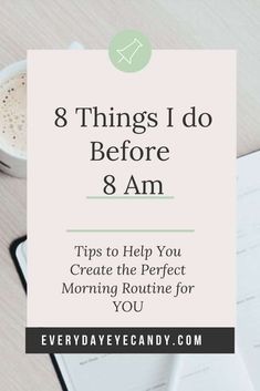 How to Make the Perfect morning routine that works! Check out these tips for creating productive habits every morning. Download the Morning Routine Checklist! Future Motivation, Daily Routine Habits, Morning Routines List, Gratitude Diary, Cleaning Schedule Printable