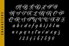 the font and numbers are all handwritten in different styles, including letters that appear to be