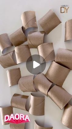 the video shows how to make paper flowers