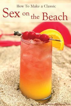 Cocktail With Vodka, Easy Alcoholic Drinks, Cocktail Drinks Alcoholic, Beach Cocktails, Mixed Drinks Alcohol, Liquor Drinks, Cocktail Sauce, Mixed Drinks Recipes