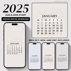 an iphone and calendar with the date on it