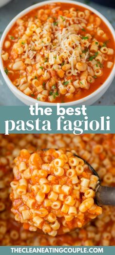 the best pasta fagioi recipe is made in one pot and ready to be eaten