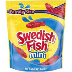 swedish fish minis are in the bag