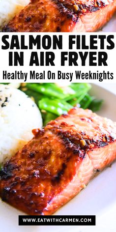 Looking for the best fish dinner? These air fryer salmon fillets with a miso glaze are a fresh, healthy dinner made with simple ingredients. Perfectly crispy on the outside and tender inside, this recipe works for skinless or boneless fillets—frozen or fresh! Whether you’re using the air fryer, oven, grill, or stovetop, this marinated salmon in the air fryer is quick and easy. Add a squeeze of lemon for a burst of flavor, and you’ve got an easy air-fried salmon everyone will love!