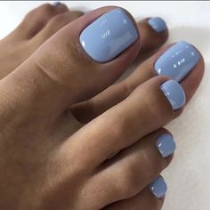 24 Reusable Press On Nails Reusable Color May Vary Due To Lighting Size One Size Condition New Reusable Comes With Mini Nail File And Glue Adhesive Strips Blue Toenails With Design, Colour Wardrobe, Toe Colors, Caviar Nails, Unghie Sfumate, Pedicure Ideas