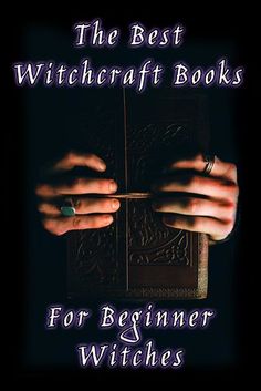 the best witchcraft books for beginners and witches - book cover with two hands holding a book