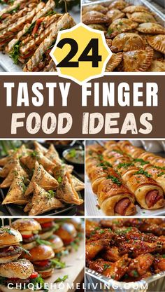 some tasty finger food ideas that are easy to make and great for any party